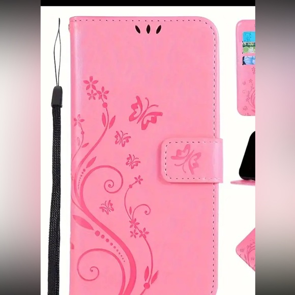 New- Faux leather phone case w/card holder & kickstand, iPhone 15 plus, 3 colors - Picture 6 of 6